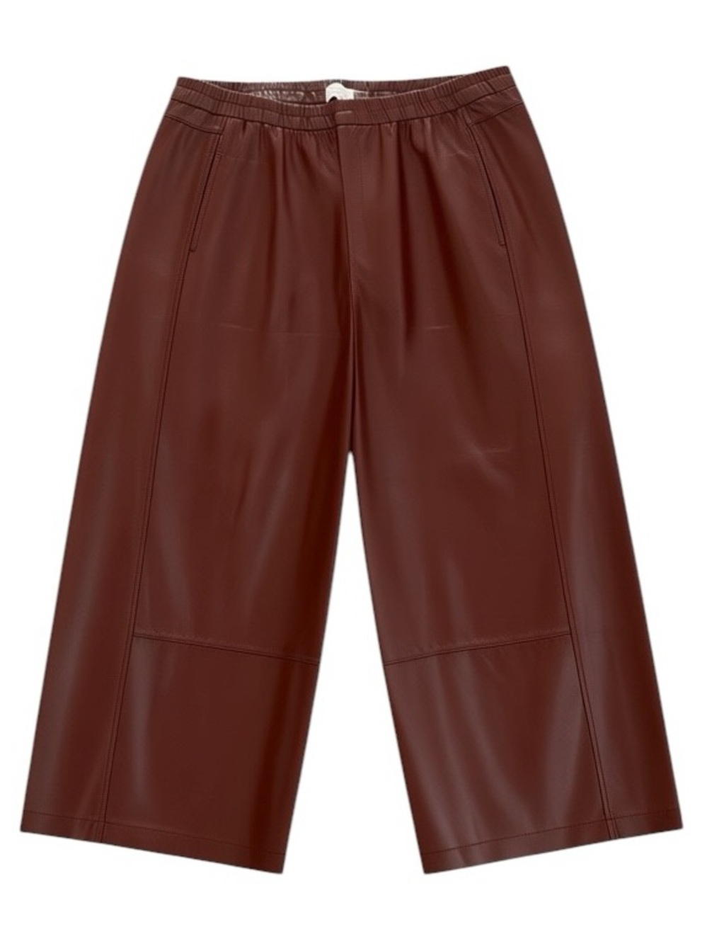 The Izzie Relaxed Pull On Barrel Pants Faux Leather Edition By Pilcro Size Large